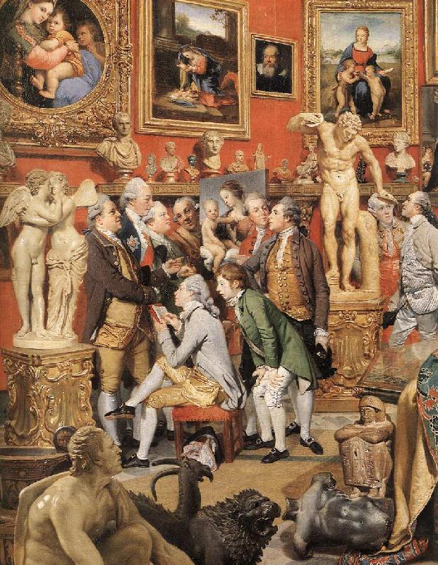 ZOFFANY  Johann The Tribuna of the Uffizi (detail)